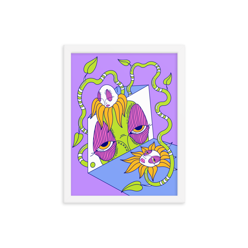 Through the Vines Framed Art Print