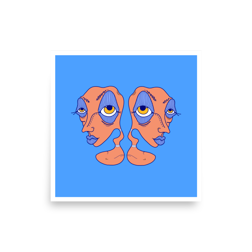 Gemini Zodiac Sign Art Prints, 16" x 16"