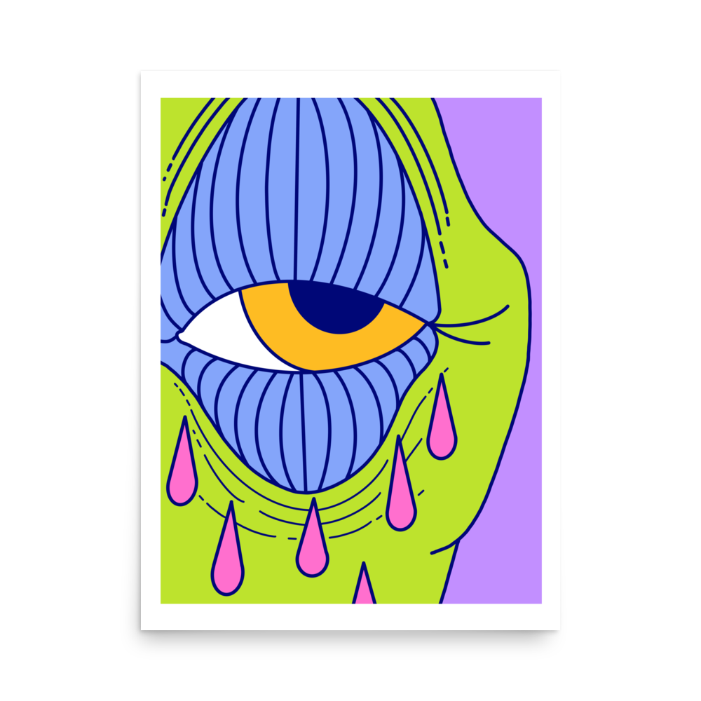 Cryin' Purple Edition Art Print, 18" x 24"