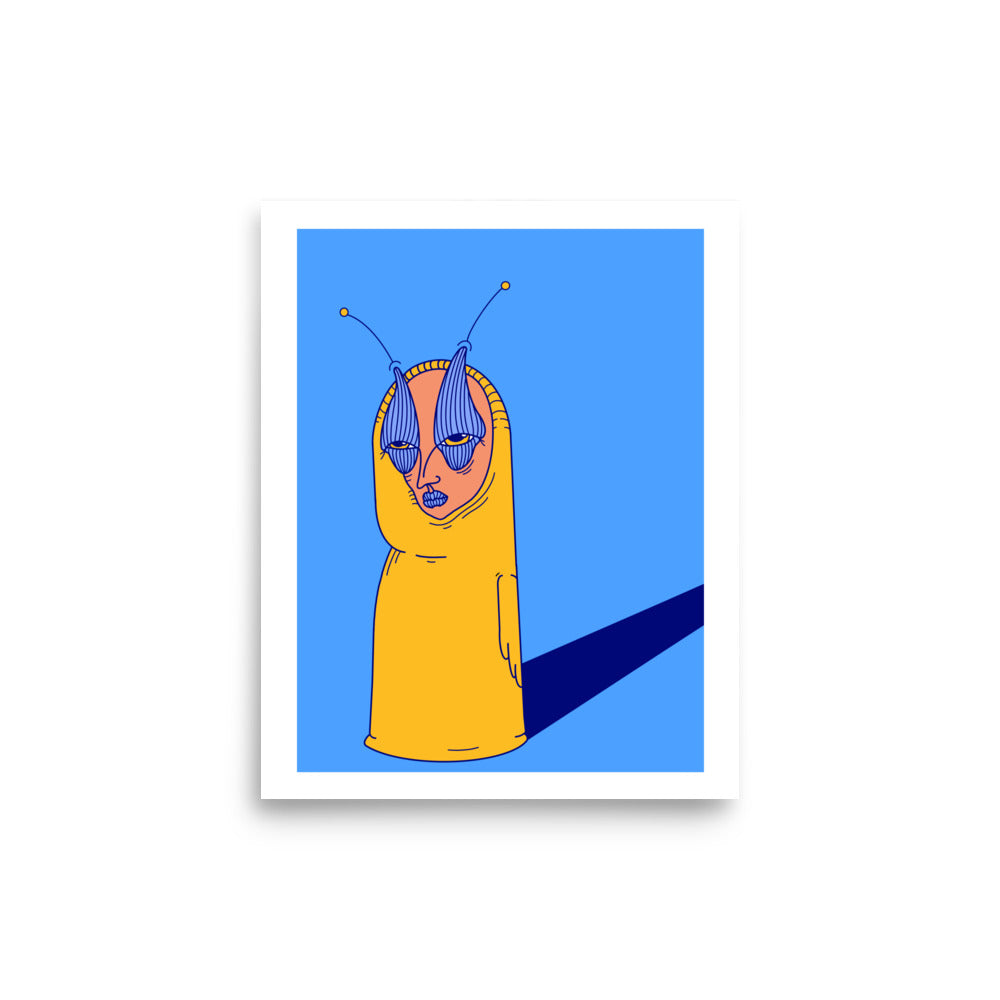 My Shadow Is Still Behind Me, Isn't It? Art Print, 8" x 10"